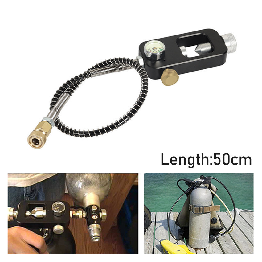 DOM RACK Regulator Scuba Import / Regulator Tabung Scuba Pcp 40Mpa/5800Psi Tabung Panjang 50cm Scuba