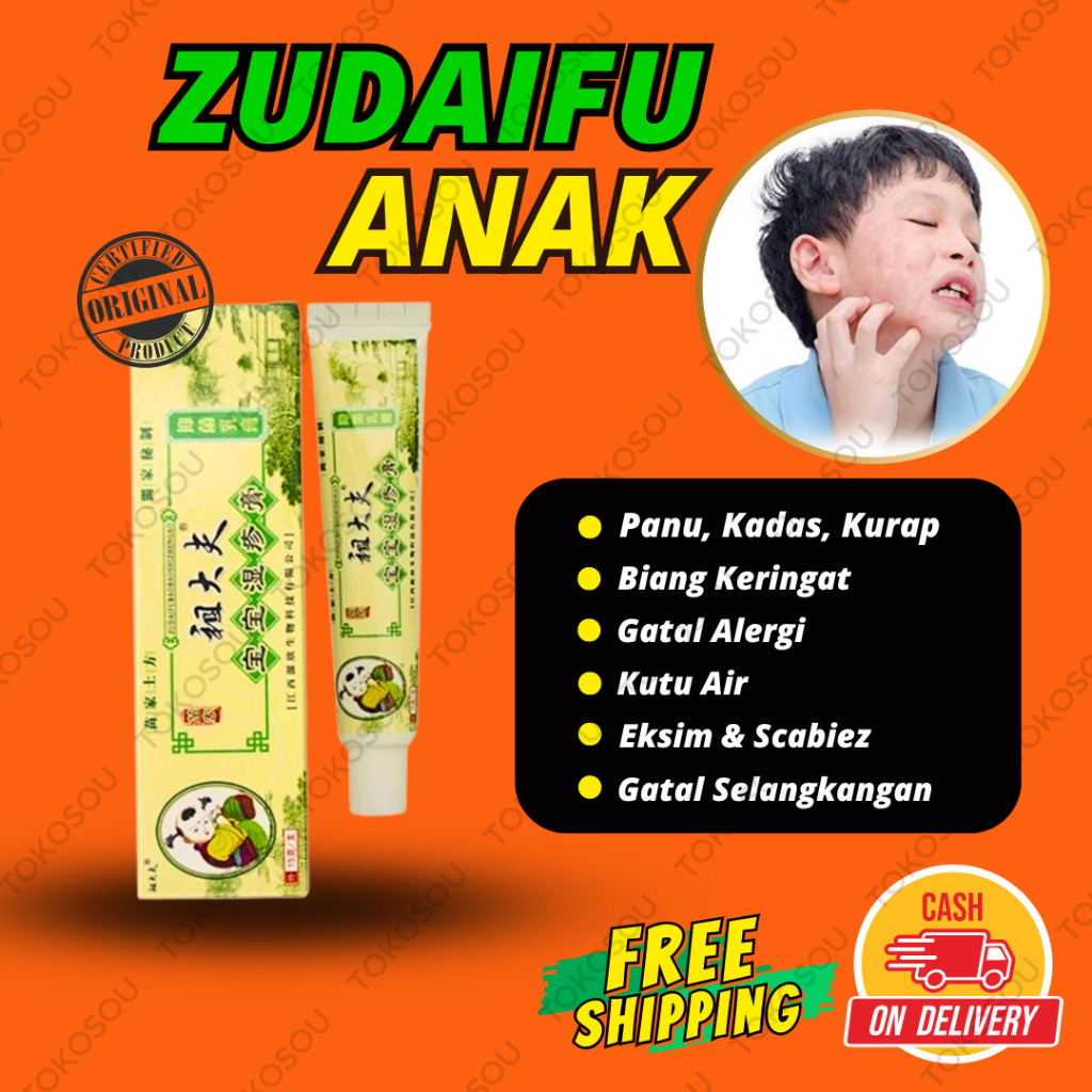 Salep Gatal Zudaifu Anak Salap China Ampuh Untuk Gatel Alergi Cacar Biang Keringat Panu Kadas Kurap 