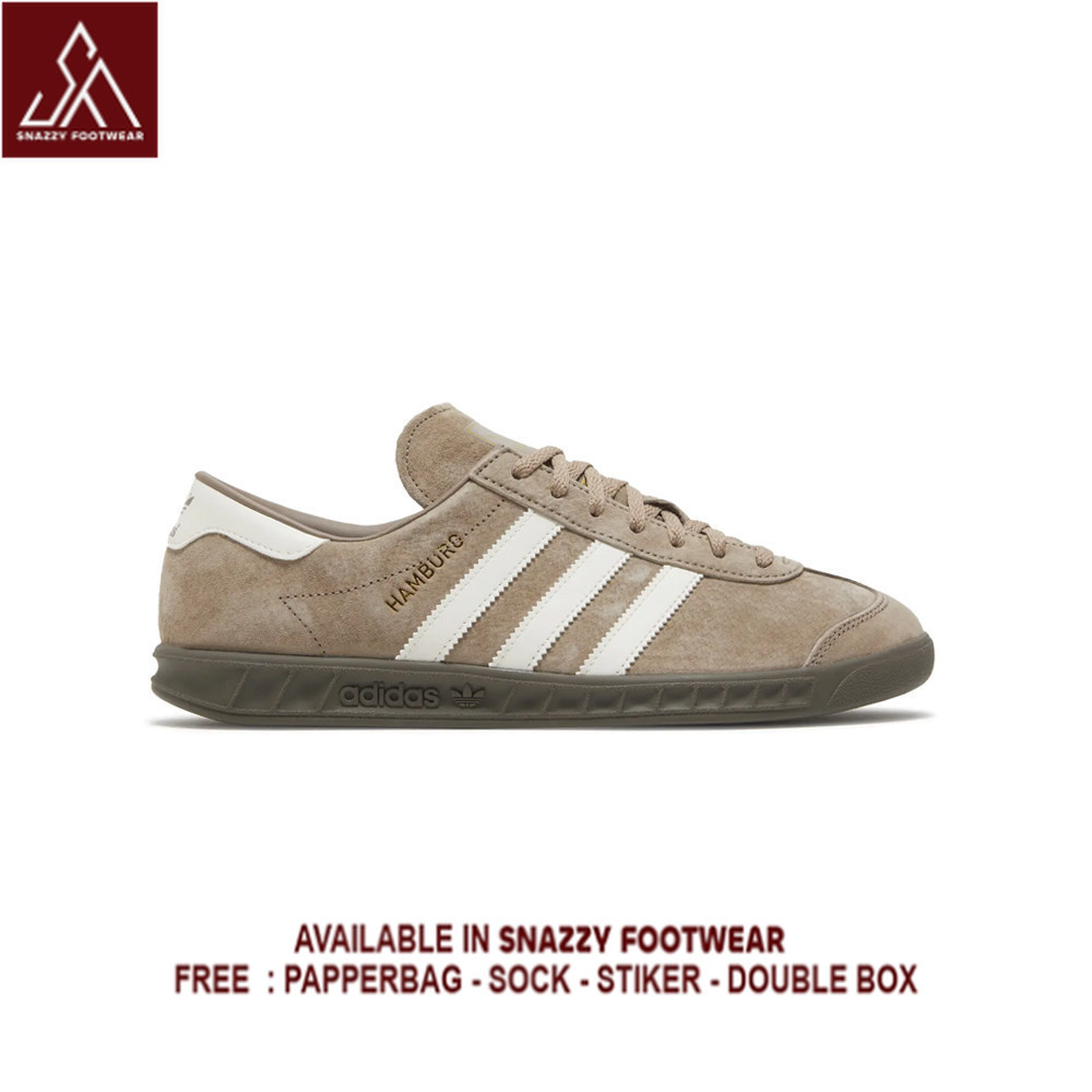 Sepatu Sneakers Adidas Hamburg Chalky Brown 100% Original Unisex