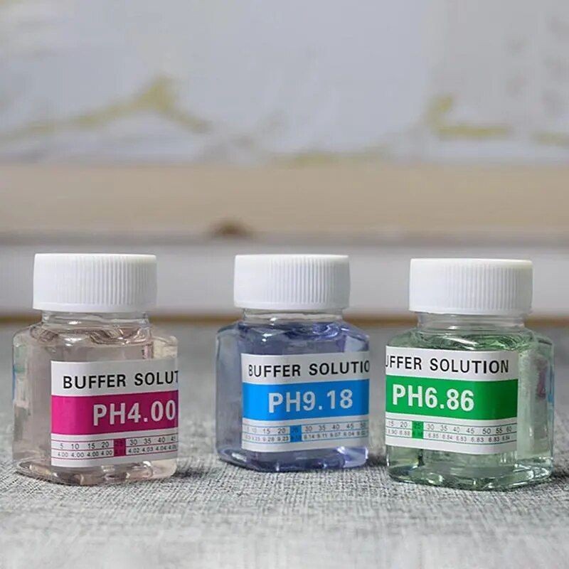 50Ml Ph Meter Buffer Solution Ph Meter Calibration Solution Cairan Kalibrasi Ph4 6 86 9 18 Ph