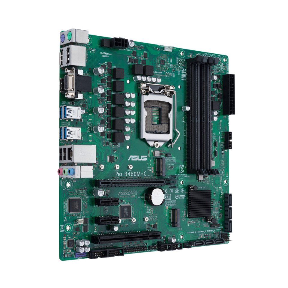 ASUS PRO B460M-C Motherboard B460 Socket 1200 Support i9-10900 i7-10700 i5-10600 Xeon E-2314 CPU DDR