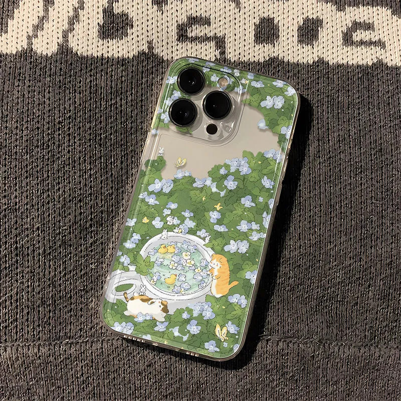 COD Casing hp Cangkang bahan silikon tahan guncangan dan tahan jatuh TPU Material Perjamuan Teh di A