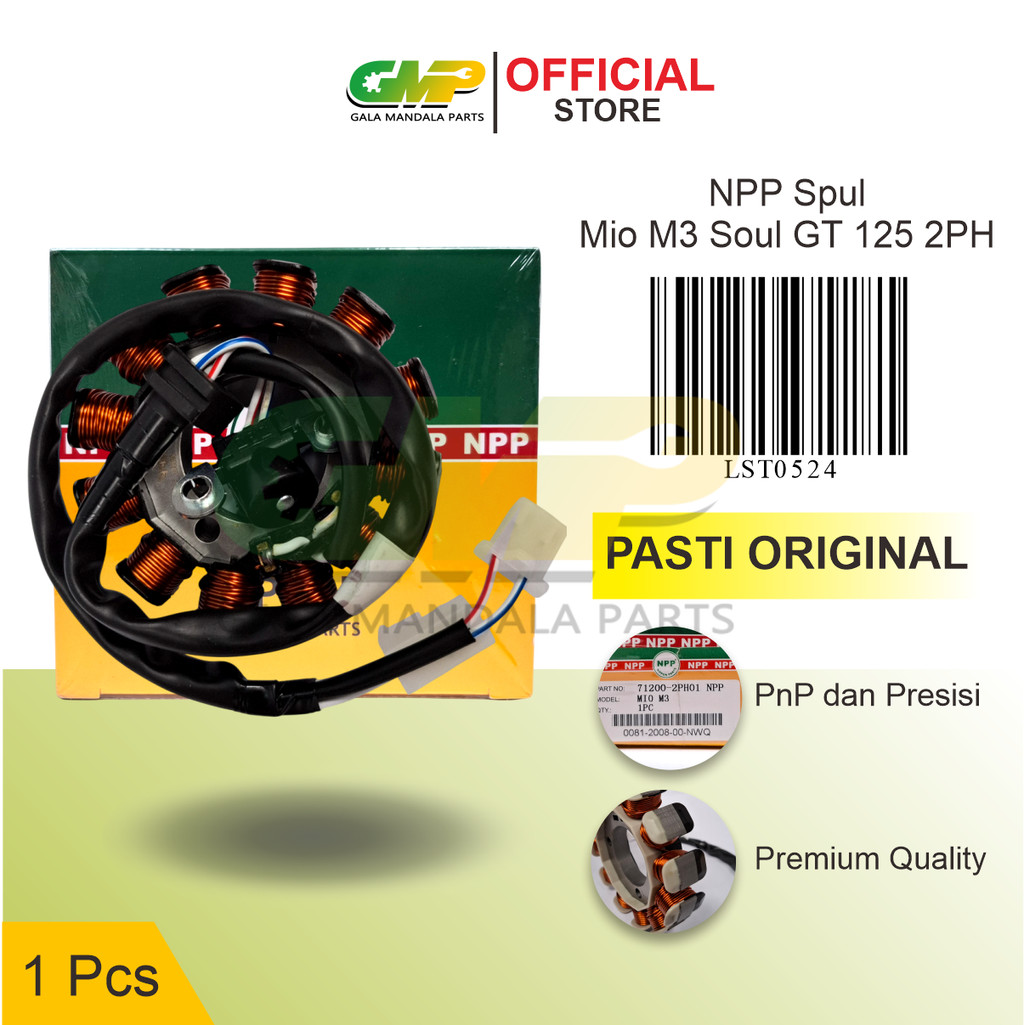 NPP Spul Mio 125 M3 Fino Fi Spull Stator Comp Assy Magnet Pulser Motor Matic