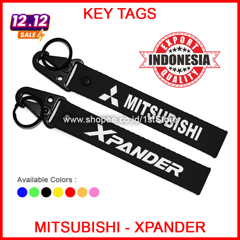 GANTUNGAN KUNCI MITSUBISHI XPANDER PREMIUM LOGO KEYCHAIN MOBIL STRAP KEY CHAIN BIKE BAG TAG AKSESORI