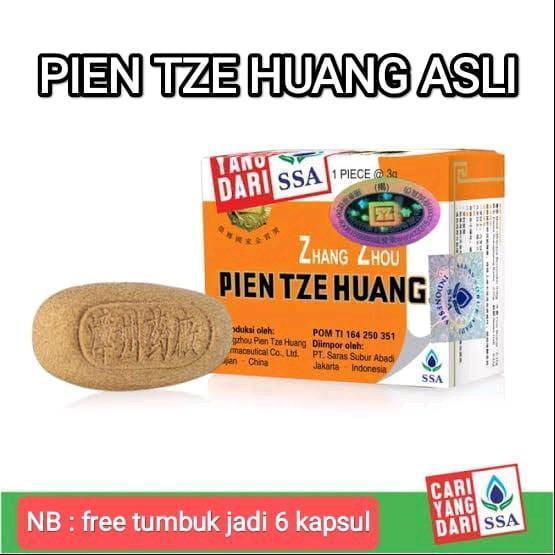 KAPSUL PIEN TZE HUANG OBAT HEBAL CINA PENYEMBUHAN LUKA SEHABIS OPERASI