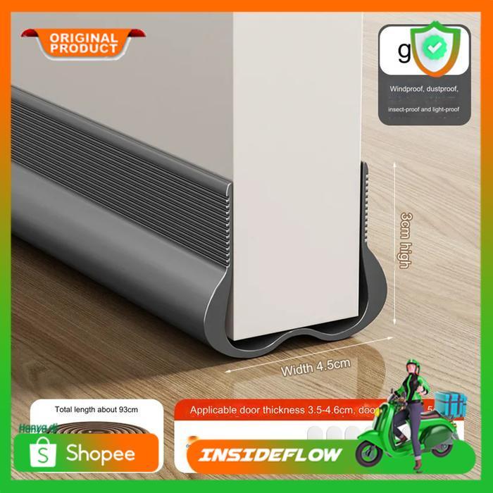 Penutup Celah Bawah Pintu Rumah Lis List Karet Tutup Lubang Penghalang Debu Serangga Kecoa