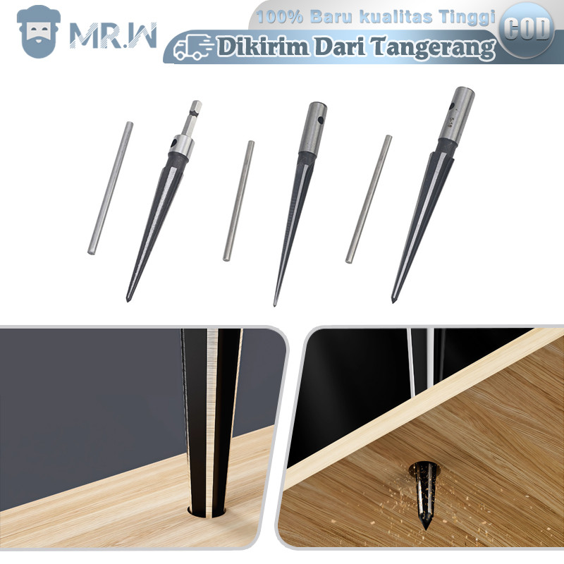 Hexagonal Taper Reamer Genggam Bor Listrik Pembuka Lubang Reamer Pertukangan Kayu Hand Reamer Multif