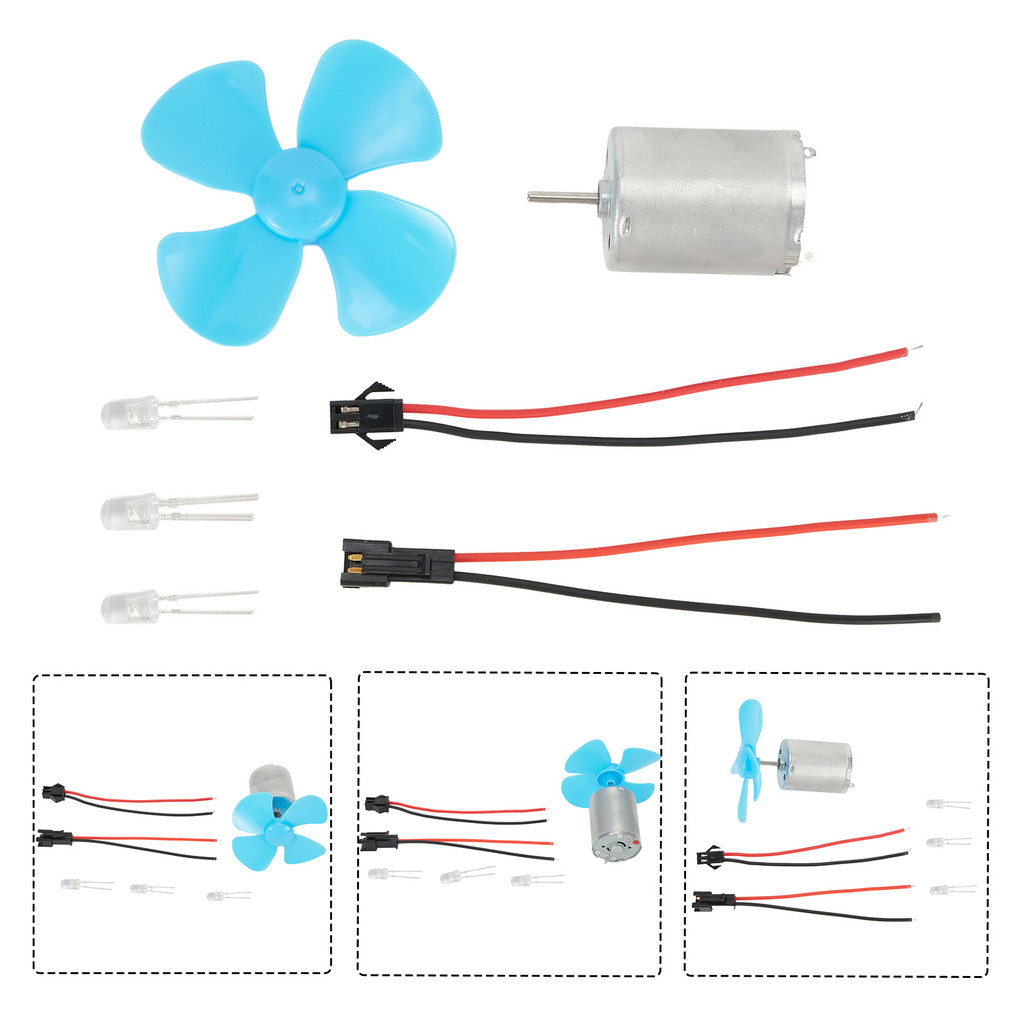 Wind Turbine Generator Kit Micro Dynamo Generator DC 0-20V 12V Micro Wind Turbines Four Leaf Electri