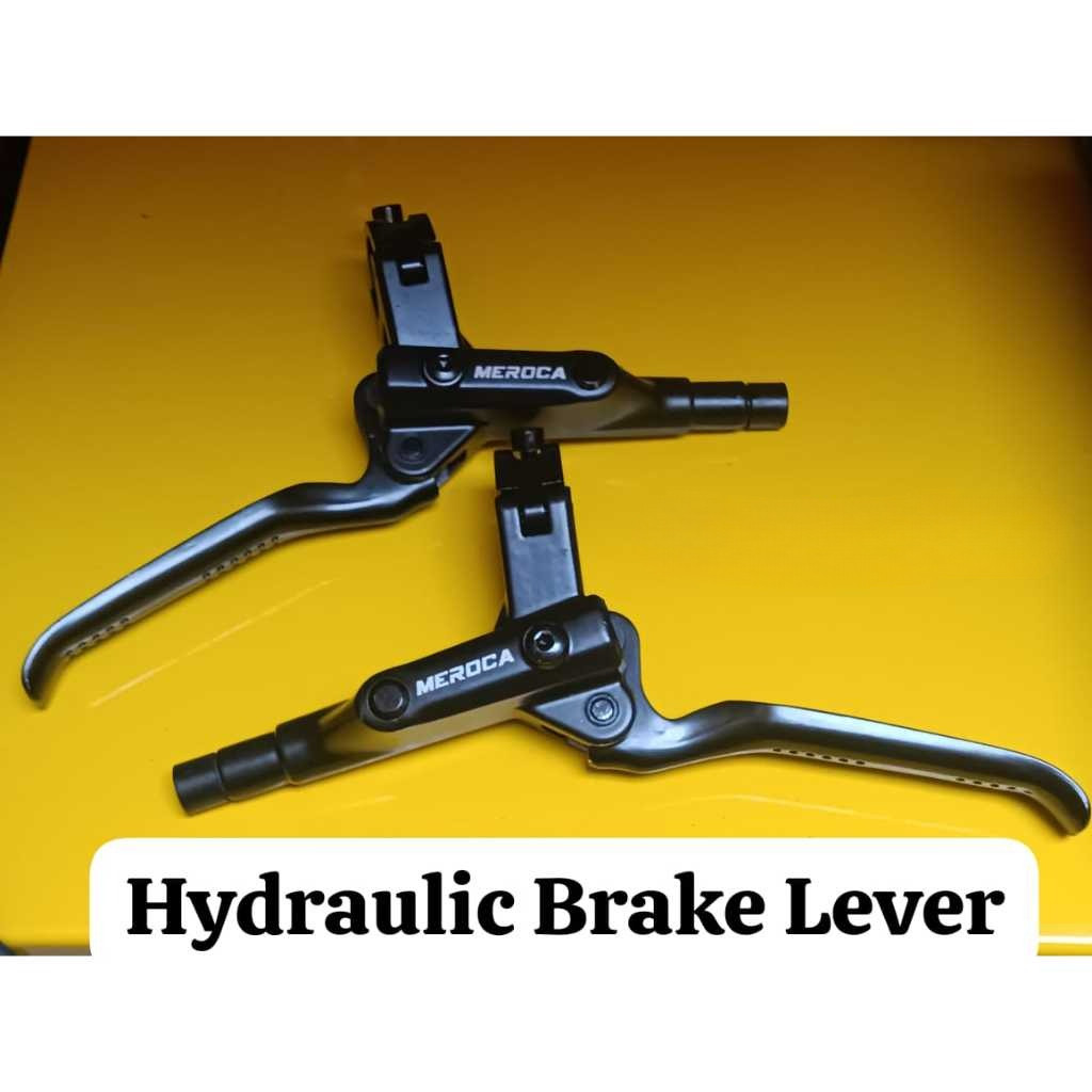 Meroca Brake Lever Hydraulic Handle Rem Cakram Hidrolis Sepeda Mineral Oil Original Tuas Rem Hidroli