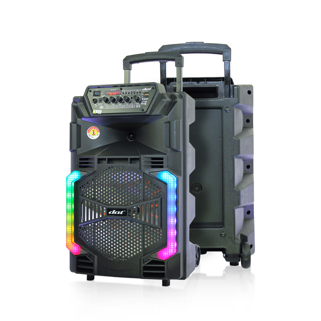 Speaker DAT 12" DT-1220 ECO+  / DAT  SPEAKER 12" / Speaker Trolley DAT  Double MIC Wireless