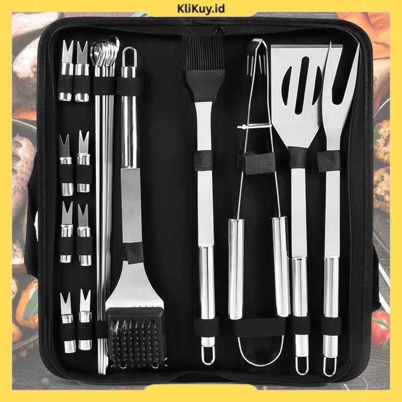 Set Alat Masak BBQ 20-in-1 KT398 Grill Utensil Set