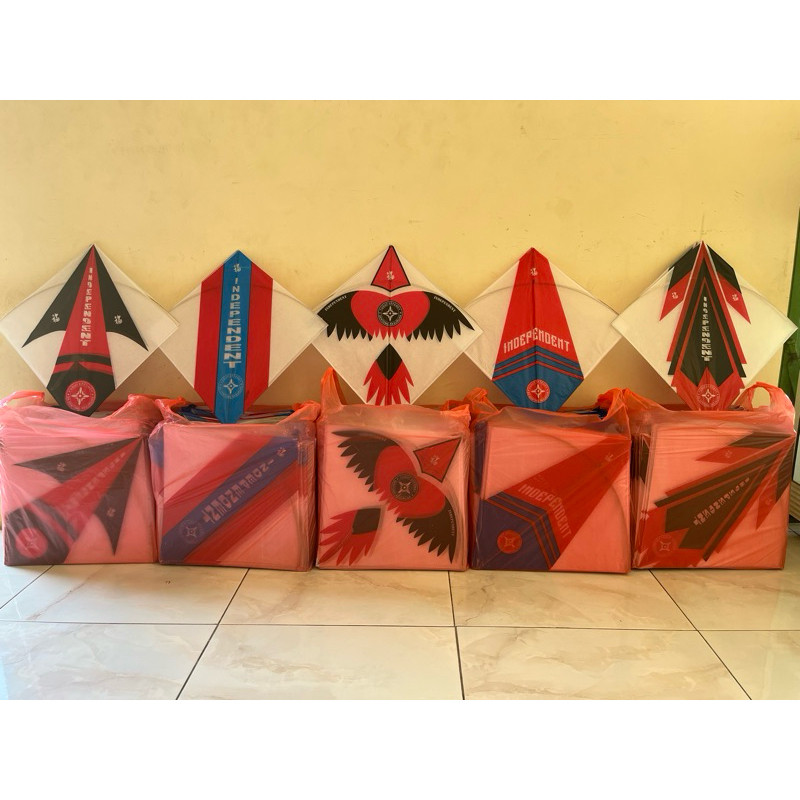 KJM - Layangan Sukhoi Super Lilit 2 Warna Independent