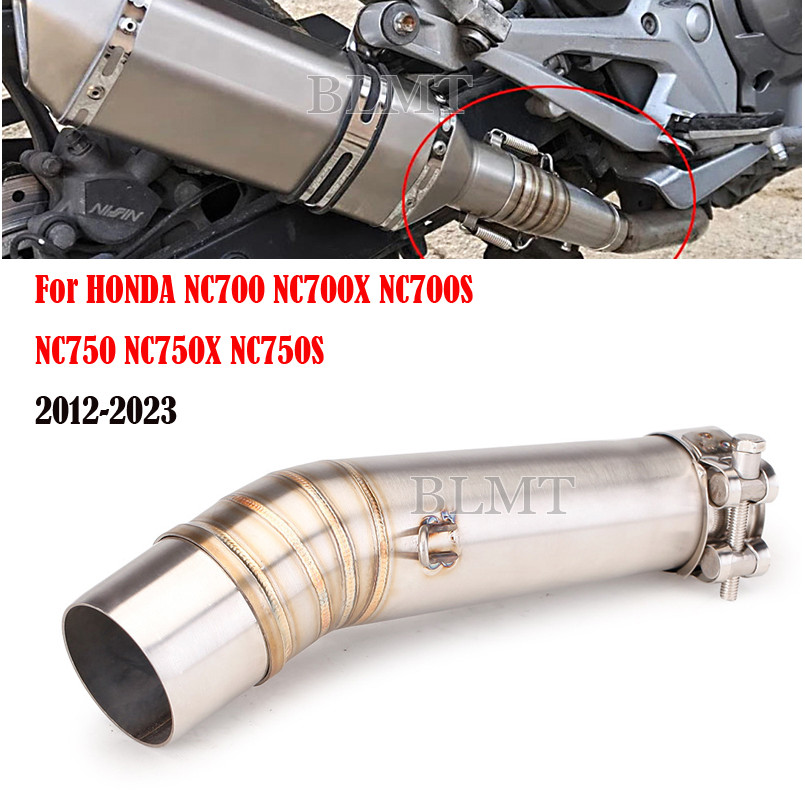 For Honda NC700 NC700X NC700S NC750 NC750X NC750S 2012-2023 Motorcycle Exhaust Systems Slip On Mid L