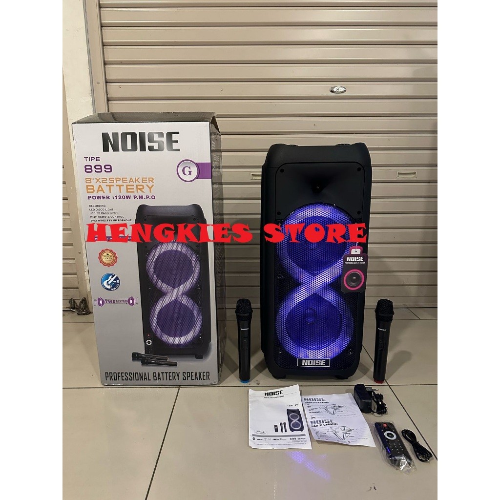 Speaker Portable Wireless Noise 899 GI / 899GI New Original 8 inch Bluetooth