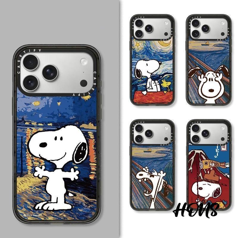 CASETiFY Peanuts Snoopy Acrylic Casing Transparent Phone Case For iPhone 17 Air Pro Max 16 15 14 Plu