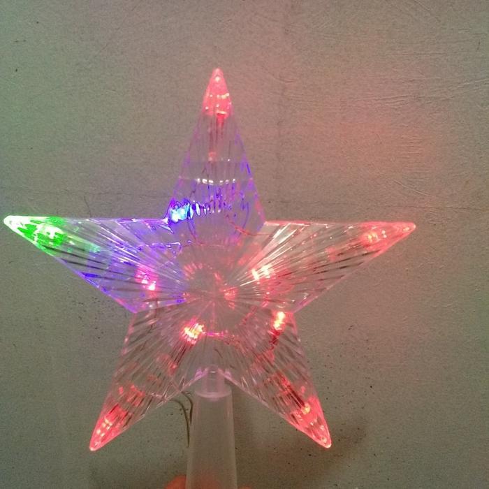 Pucuk pohon natal / bintang pohon natal / lampu bintang pohon natal hi