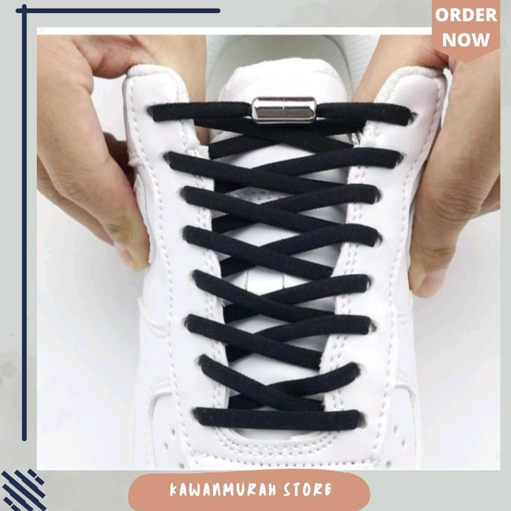 Tali Sepatu Karet Elastis Lazylace Shoe / Tali Sepatu Tanpa Ikat