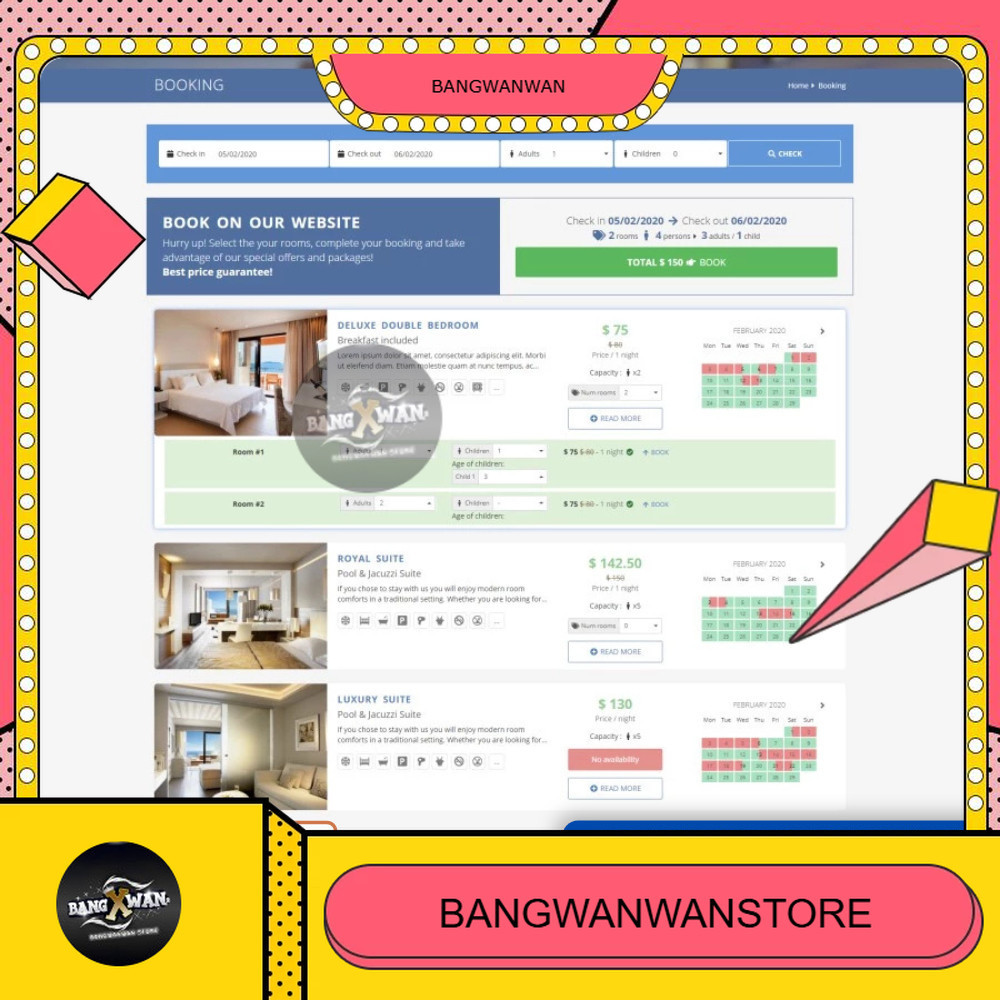 Source Code Aplikasi Booking Hotel Plus CMS PHP BGW