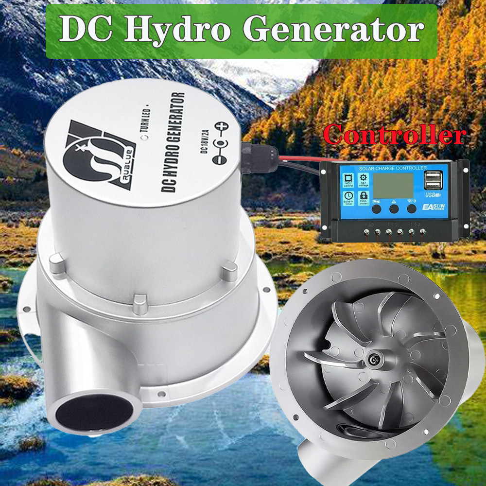 Hydraulic Generator 500W 1000W 18V Water Turbine Outdoor Household Small Hydroelectric Generator DC 
