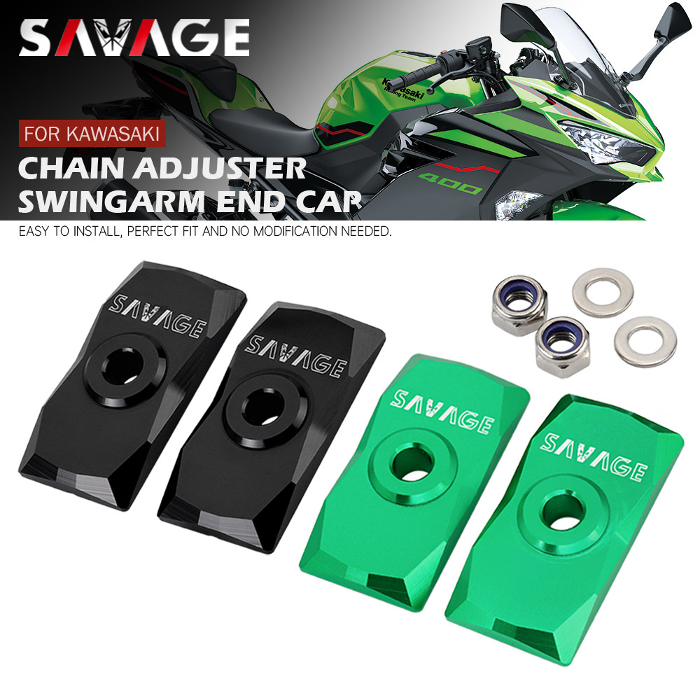 Chain Adjuster Swingarm End Cap For KAWASAKI NINJA 400 300 250R 250SL Z400 Z250 Z300 VERSYS-X 300 25
