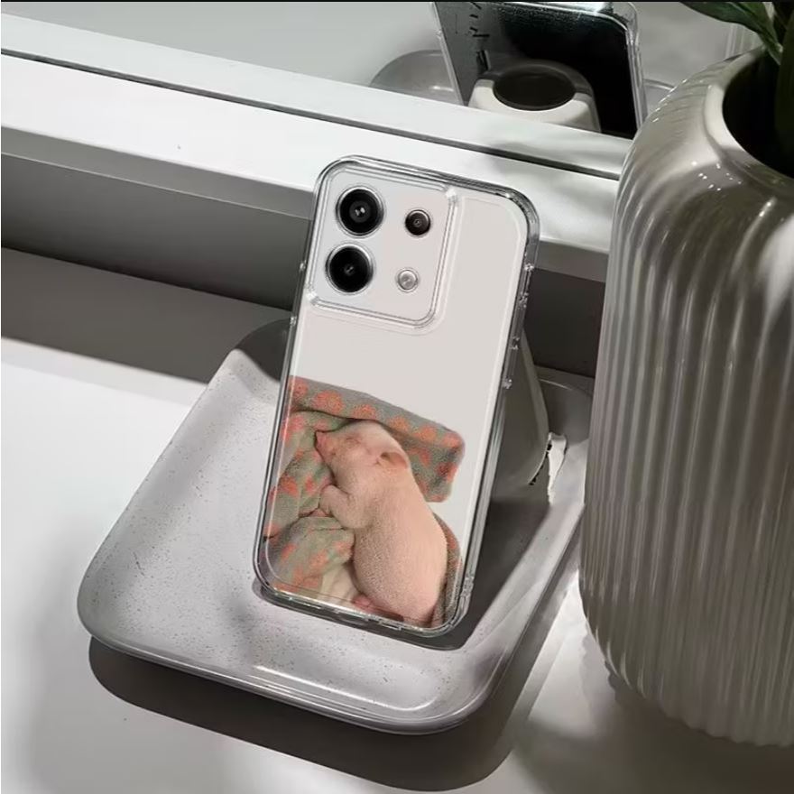 Casing TPU Transparan MOTIF BABI BOBO COCOK UNTUK Mi10T/Mi10T Mi11 LITE/PRO/Mi13T/13T PRO/6A/8/8A PR