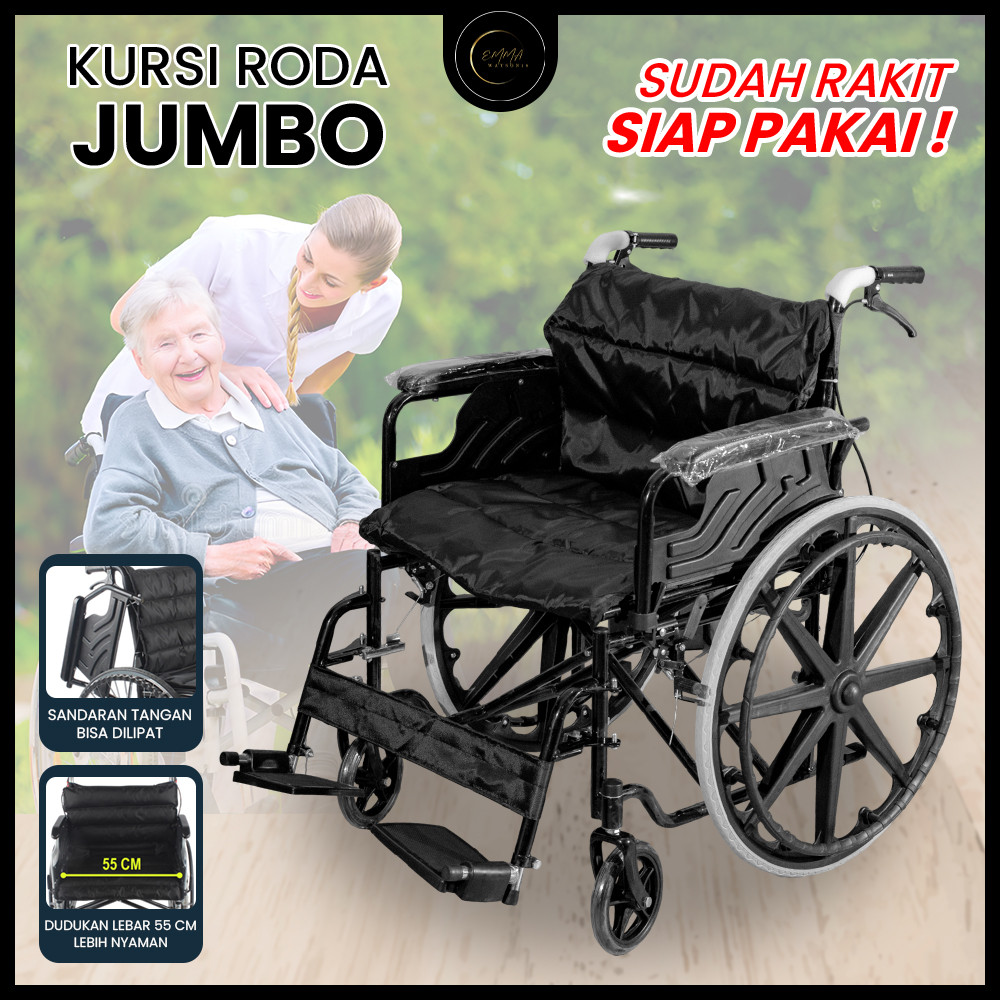EM Kursi Roda Jumbo Big Size 150kg