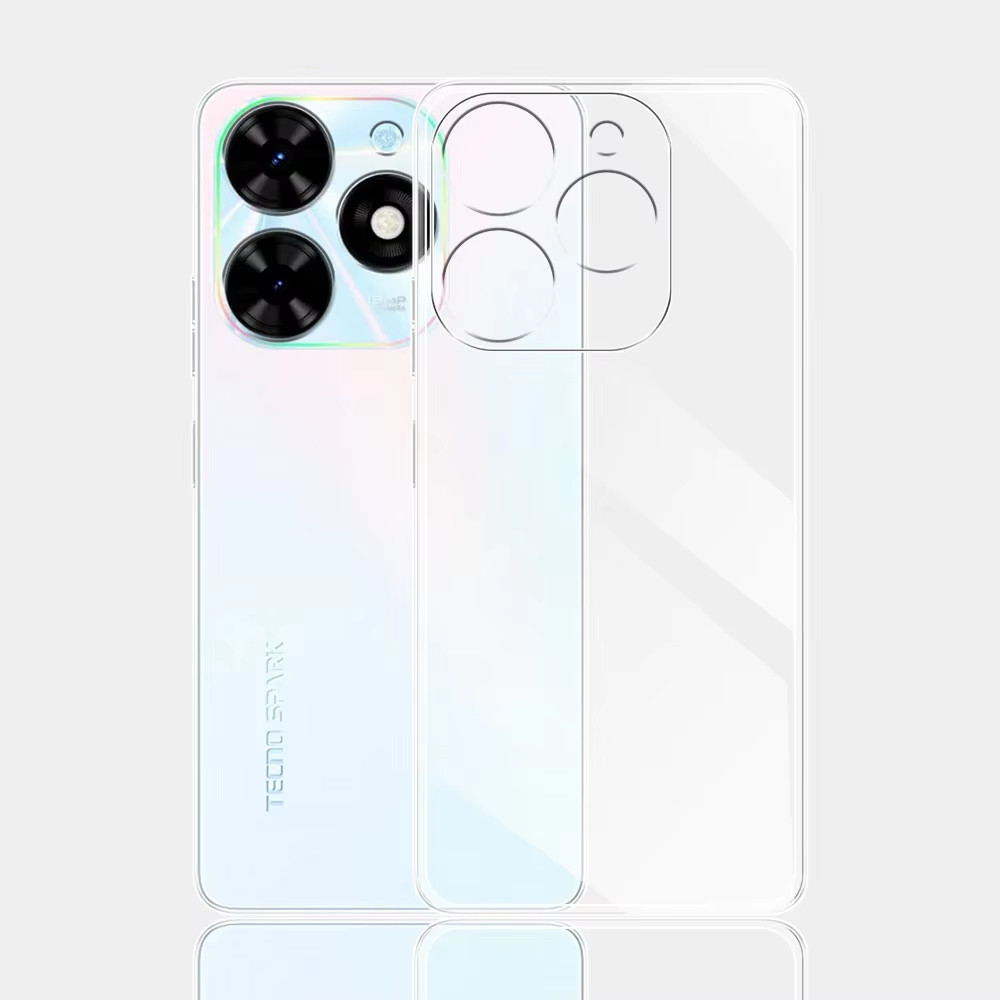 [ CASE BENING TECNO SPARK 20 / 20C ] PREMIUM CLEAR CASE TRANSPARAN TPU 2.00 MM SOFT CASE BENING TECN