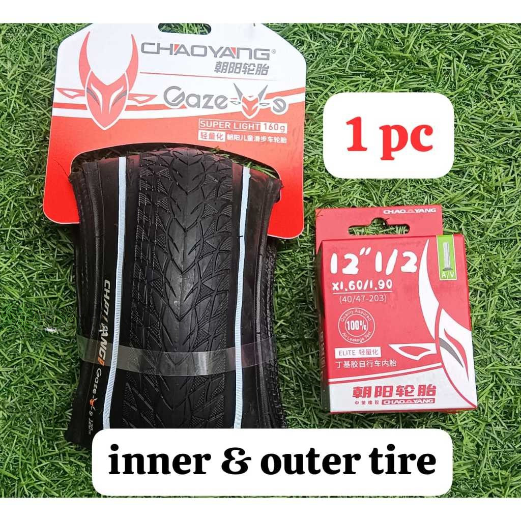 Ban Luar Chaoyang Gaze 12x1.60 120TPI 12 x 1.60 inch Folding Pushbike Balance Bike Sepeda Anak Kesei