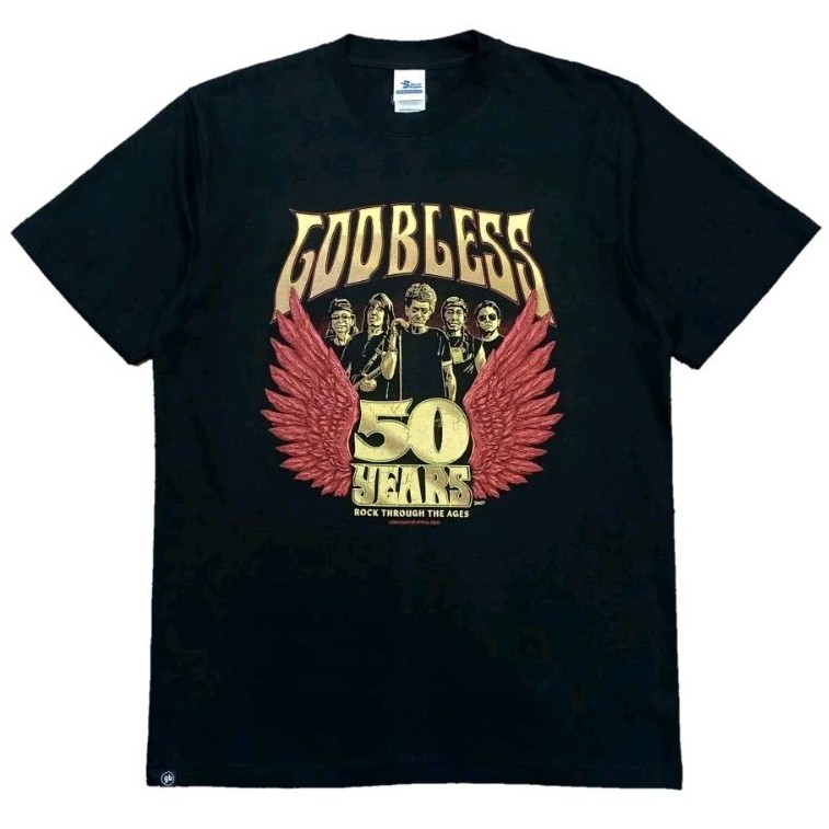<Kaos Katun> Tshirt GODBLESS - 50th Anniversary Limited | Godbless Official Merchandise