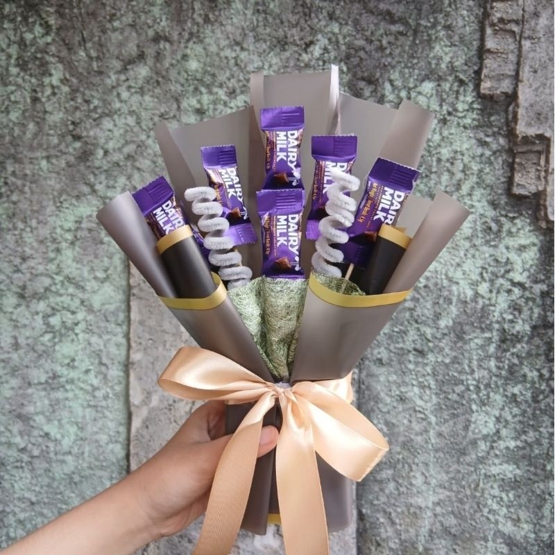 BOUQUET COKLAT | BUKET COKLAT CADBURY MINI/DAIRY MILK [FREE PACKAGING]