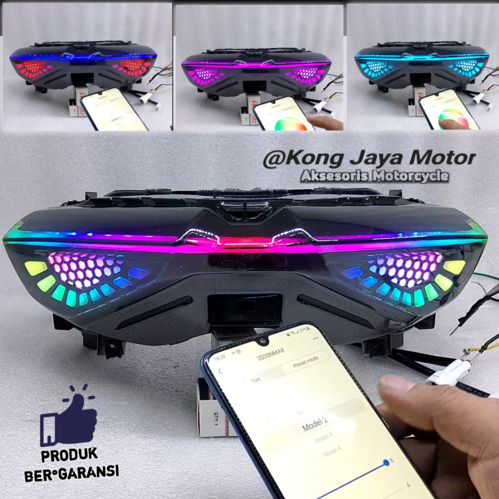 Stoplamp Nmax New 2020-2023 Lampu Belakang All New Nmax RGB Running Xcase Cks