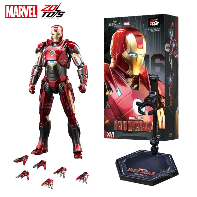 ZD Toys Iron Man MK15 MK16 War Machine MK2 Action Figure Iron Man Mk47 MK35 Red Snapper 1/10 Scale I