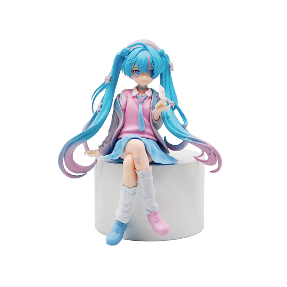 Anime Figures Hatsune Miku Figure Cat Ear Hatsune Figure MIKU Scenery Model Anime Beautiful Girl Tab