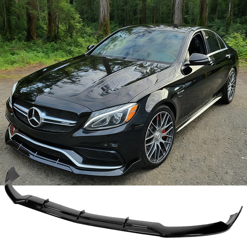 For Mercedes-Benz AMG C63 W205 S205 C205 A205 2015-2021 Car Front Bumper Splitter Lip ffuser Body Ki
