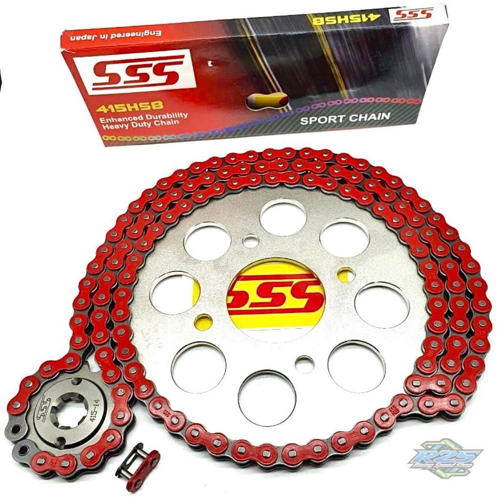 Gear Set Gir set SSS 415 HSB CBR - CB150R - Megapro - Sonic - Verza - GL100 - Megapro new - Megapro 