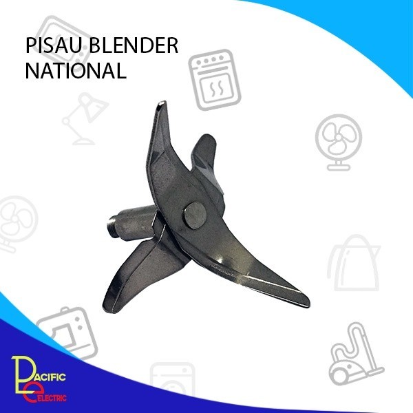 PISAU BLENDER NATIONAL EMPAT MATA PISAU STAINLESS PISAU BLENDER MIYAKO