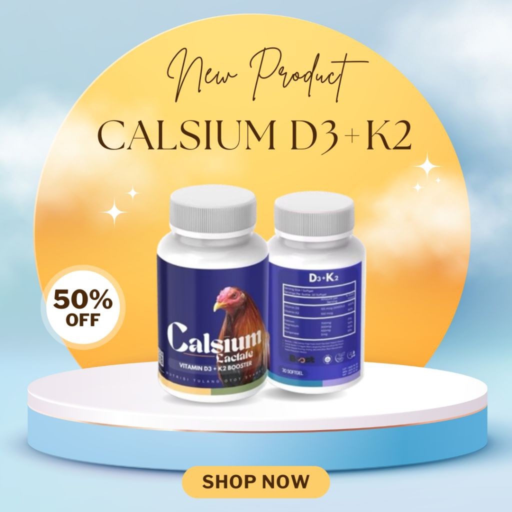 CALSIUM LACTATE BOOSTER - by BOOST Vitamin Ayam Calsium Kalsium Nutrisi Tulang Otot Syaraf Ayam Mult