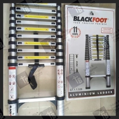 BLACKFOOT TANGGA 3.2 METER TELESCOPIC LADDER SINGLE 3 METER 320 cm