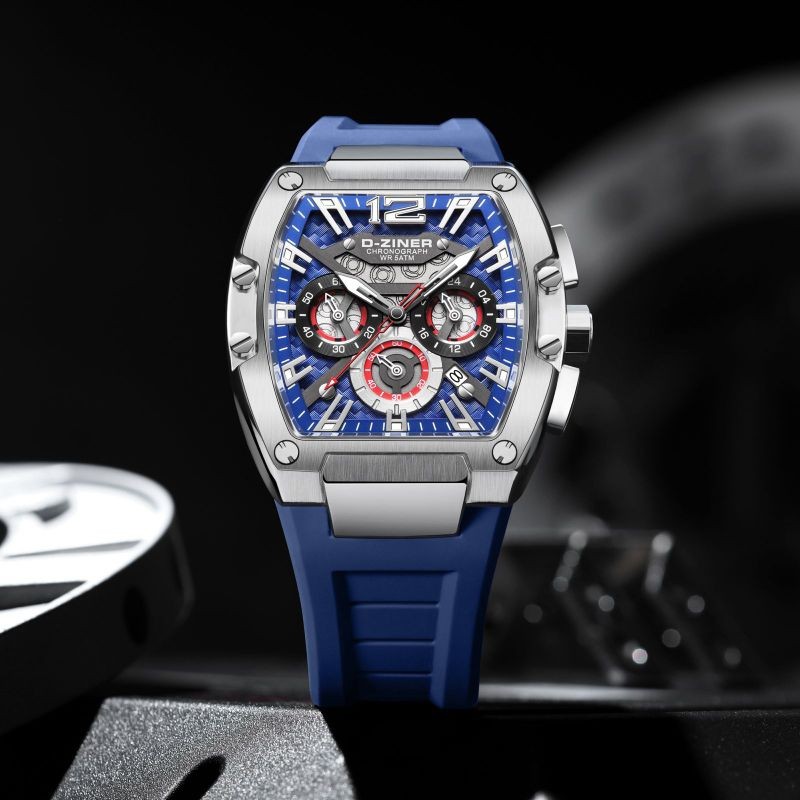 BUY 1 GET 1 Jam tangan pria D-ziner original Chrono aktif semua 9051