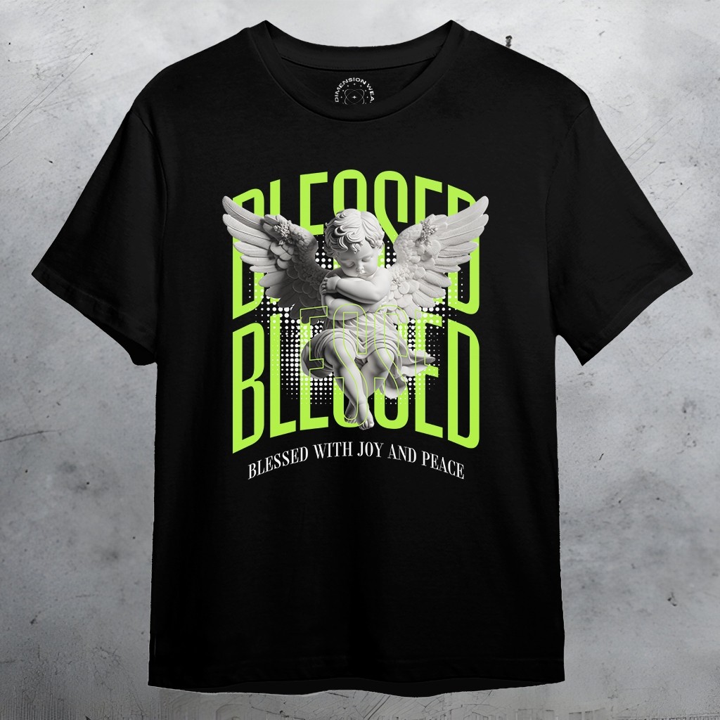 3DimensionWear - Kaos Distro Premium Original 3D Blessed Angel - DM1649