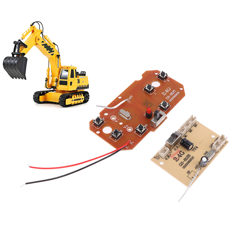 1 Set For RC Car Remote Control Toys Parts 6CH 2.4G Remote Control High Quality 27MHz Circuit PCB Tr