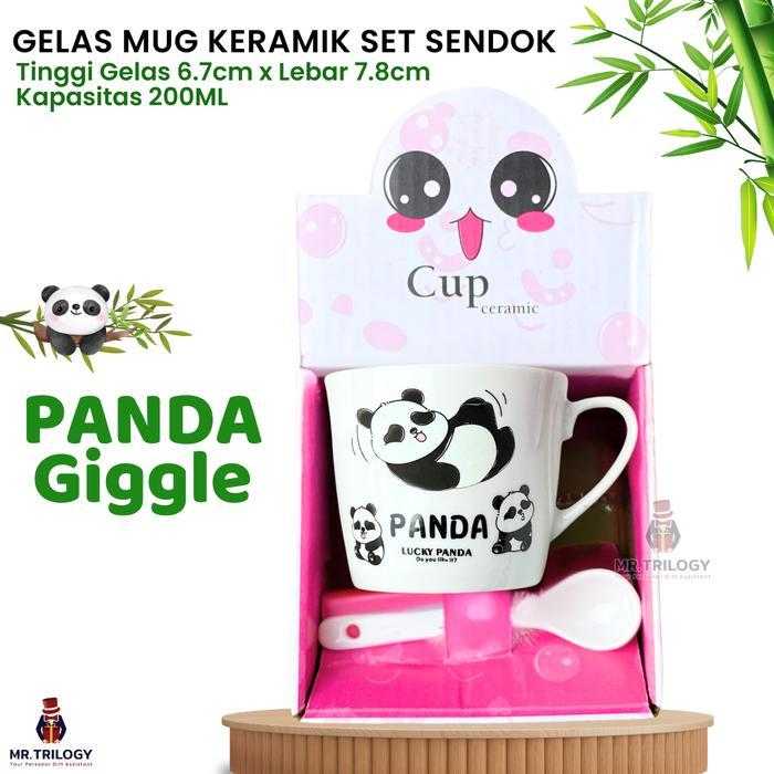 promo  -Hampers Mangkok Jepang Panda Set Makan Keramik Sovenir Pernikahan Lucu Aestetik Kado Arisan 