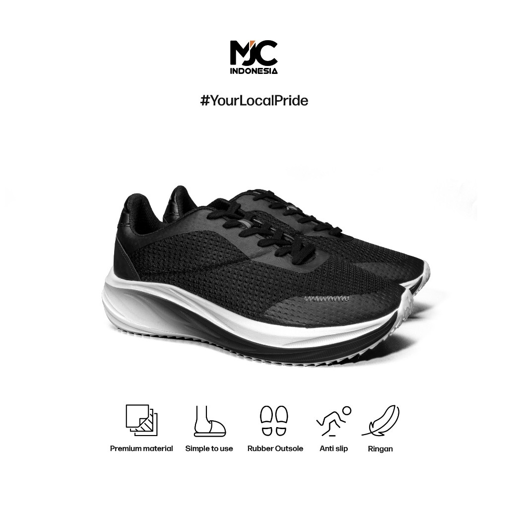 1H MJC Indonesia - Sepatu Hierro v7 Sepatu Olahraga Running Sport Fashionable Big School Light Run O
