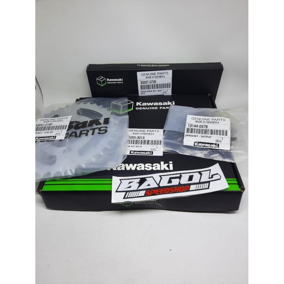 GEAR GIR SET RANTAI RANTE W175 W 175