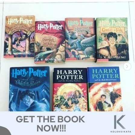 Paket Novel HARRY POTTER Jilid 1-7 Bahasa Inggris Hardcover & Softcover by J.K. Rowling