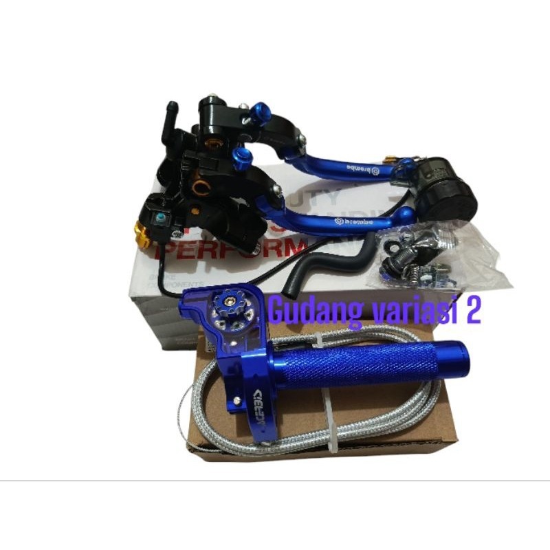 PAKET Master Rem Accosato gas spontan RCB jalu cnc S1 Master Rem Radial Tabung Smoke Copy Accosato M