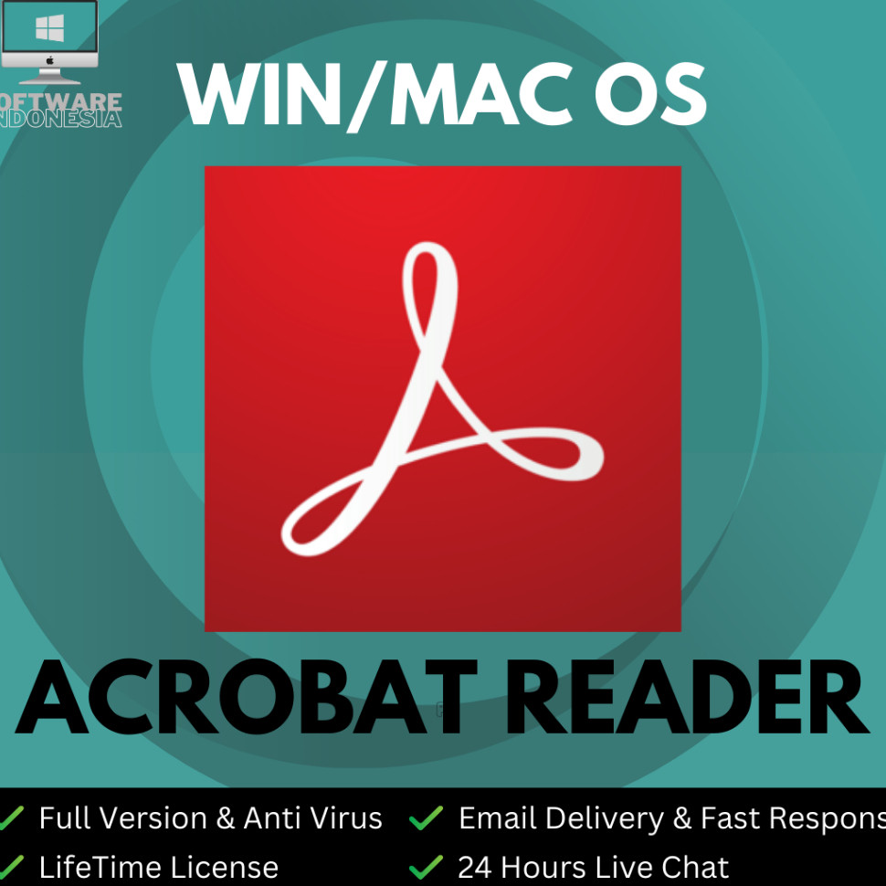 Jual (WIN/MAC) Aplikasi Adobe Acrobat Pro DC 2025 | 100% Works
