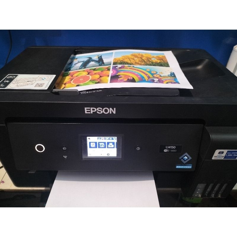 Printer A3 Epson L14150 Print Head Baru Bisa print A3+ Scan Max F4/Folio kaca dan ADF unit Second