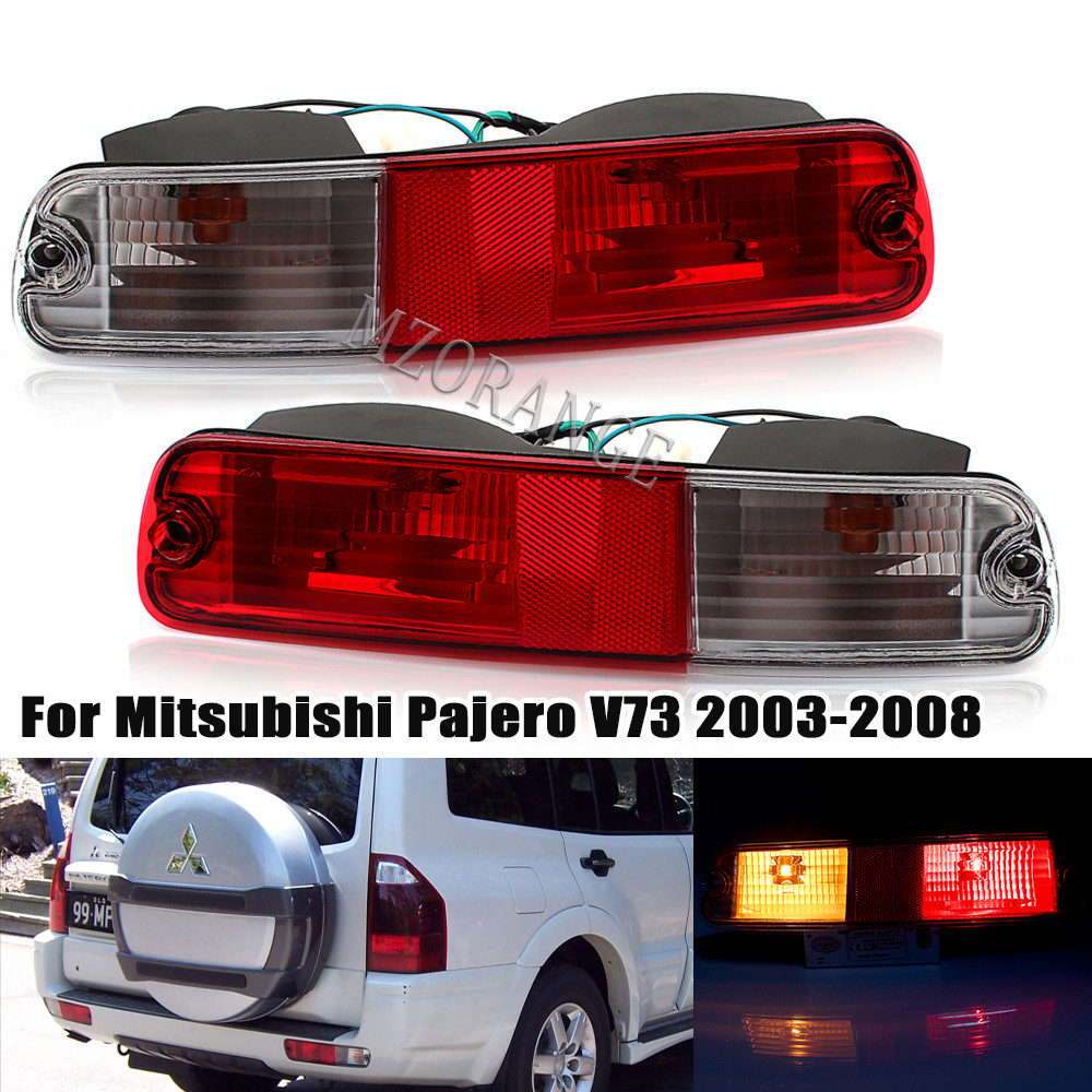 Rear Bumper Reflector Signal Light for Mitsubishi PAJERO V73 2003-2007 V75 V77 For MONTERO 2003-2006