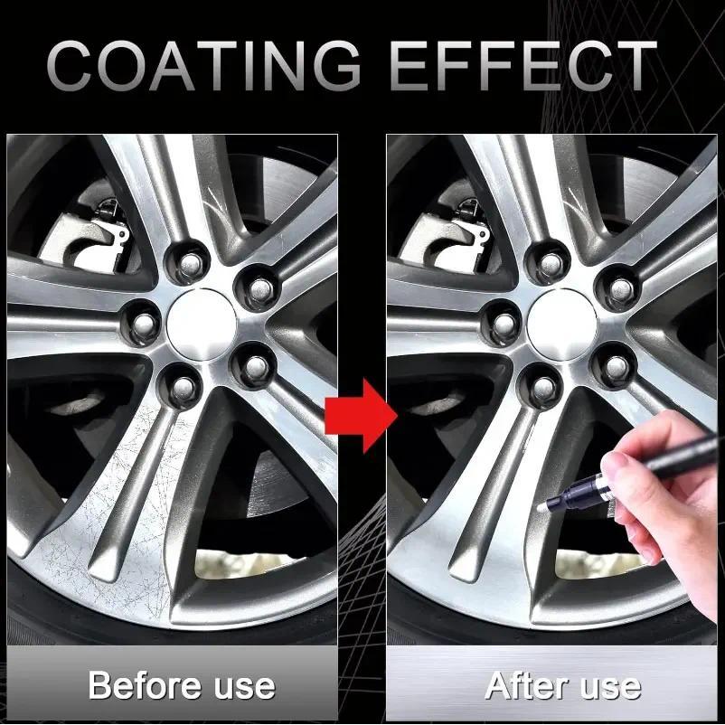 Chrome Paint Marker Reflective Liquid Mirror Paint Pens Golden Silvery Ink 2mm Writing Tip For Model